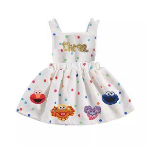 Elmo Dress Smash Cake Third Birthday Cookie Monster Clothes Sesame Street Abby